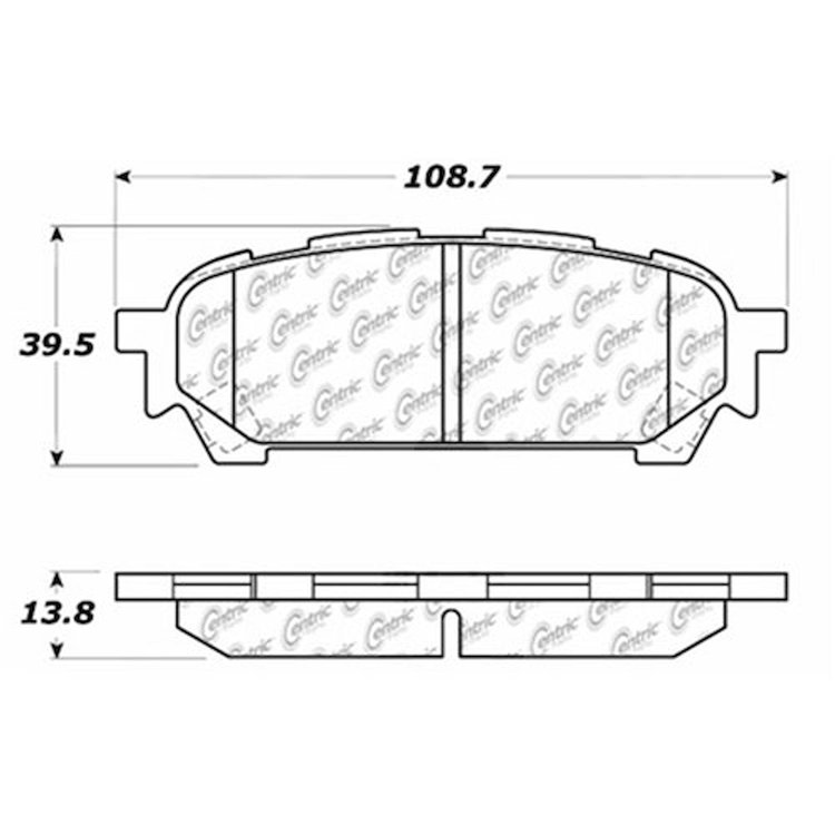 PosiQuiet Ceramic Pads 2003-2008 Saab for Subaru 9-2X Forester Impreza