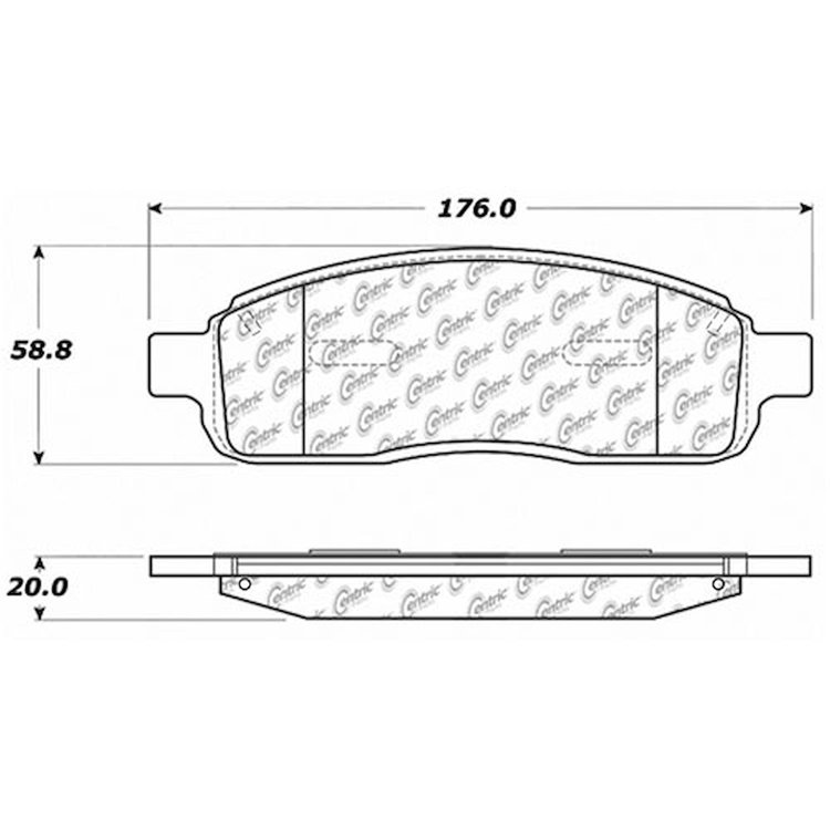 PosiQuiet Ceramic Pads 2004-2008 Ford Lincoln F-150 Mark LT