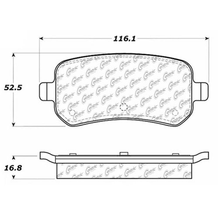 PosiQuiet Ceramic Pads 2004-2013 Chrysler Dodge Ford Mercury Ram Volkswagen C/V Freestar Grand Carav