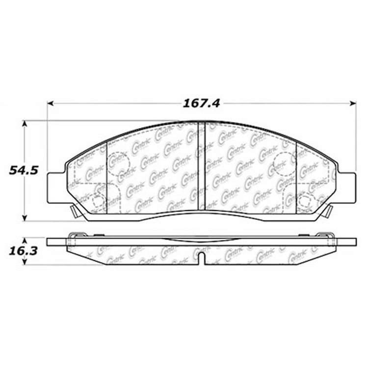 PosiQuiet Ceramic Pads 2004-2008 Chevrolet GMC Isuzu Canyon Colorado i-280 i-290 i-350 i-370