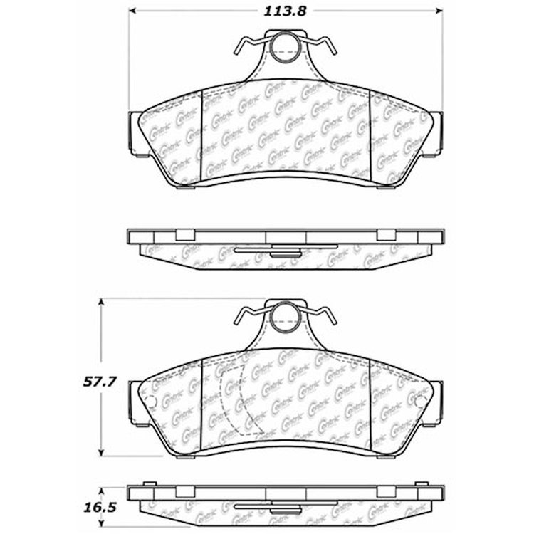 PosiQuiet Ceramic Pads 2004-2004 Pontiac GTO