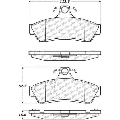 PosiQuiet Ceramic Pads 2005-2006 Pontiac GTO