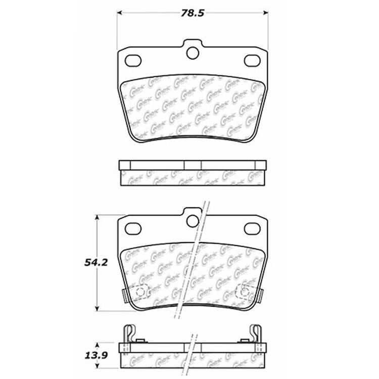 PosiQuiet Ceramic Pads 2004-2005 Toyota RAV4
