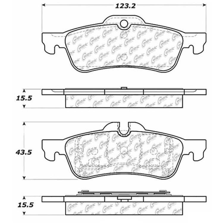 PosiQuiet Ceramic Pads 2002-2008 Mini Cooper