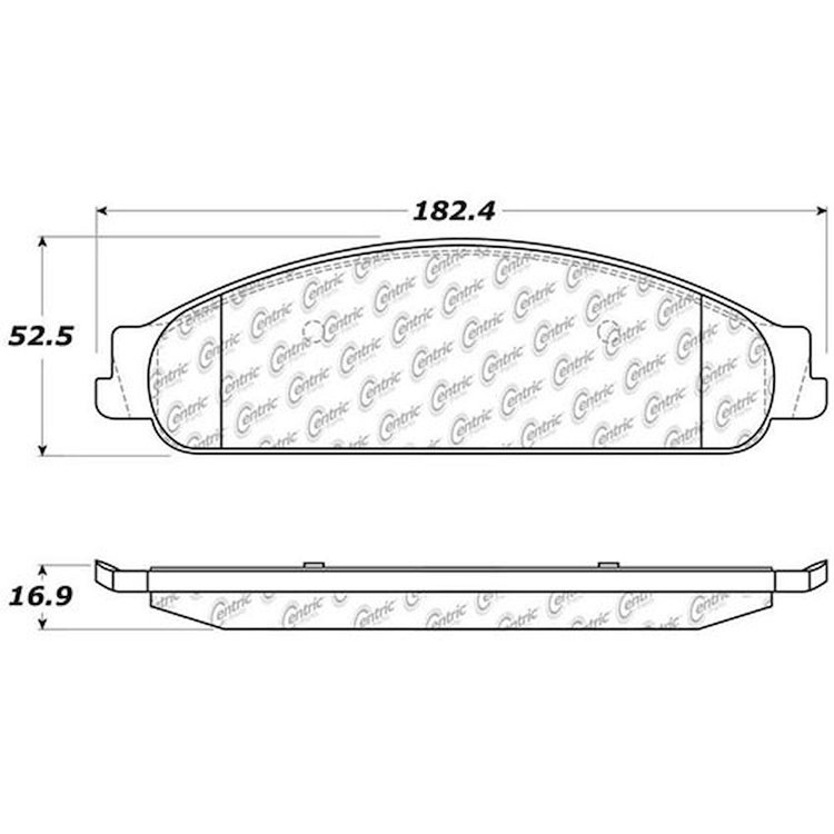 PosiQuiet Ceramic Pads 2005-2009 Ford Mercury Five Hundred Freestyle Montego Sable Taurus Taurus X