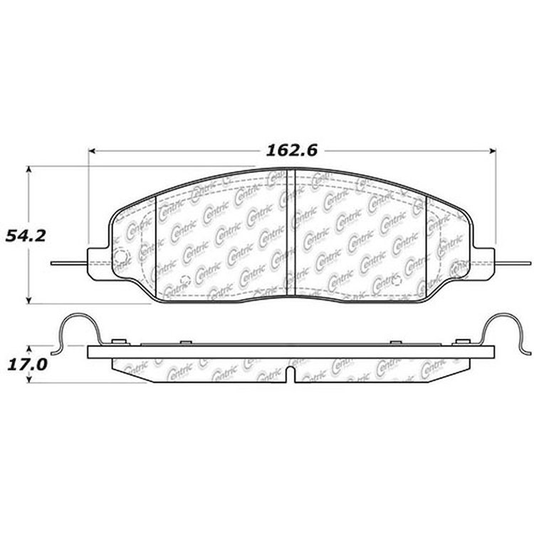 PosiQuiet Ceramic Pads 2005-2010 Ford Mustang