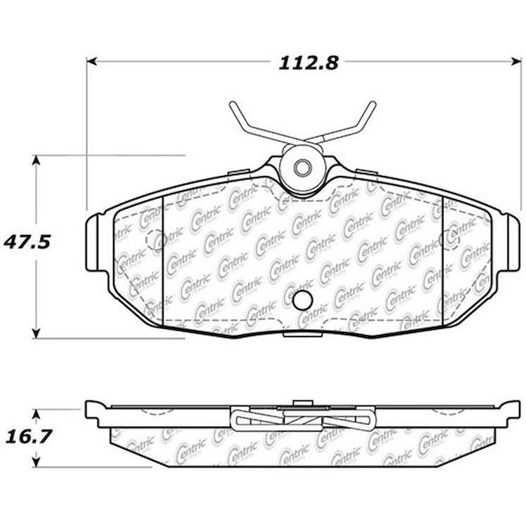PosiQuiet Ceramic Pads 2005-2011 Ford Mustang