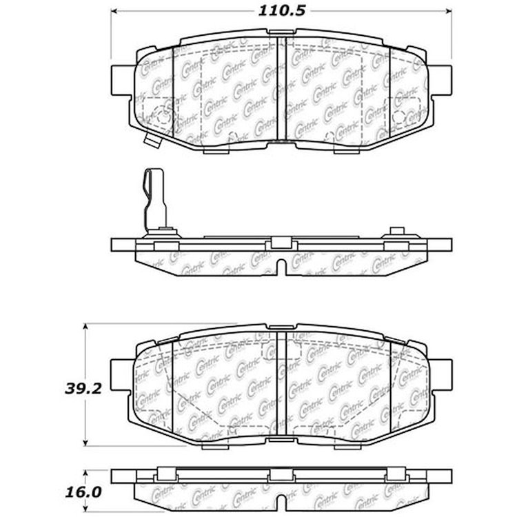 PosiQuiet Ceramic Pads 2006-2016 Scion for Subaru B9 Tribeca BRZ Forester FR-S Legacy Outback Tribeca