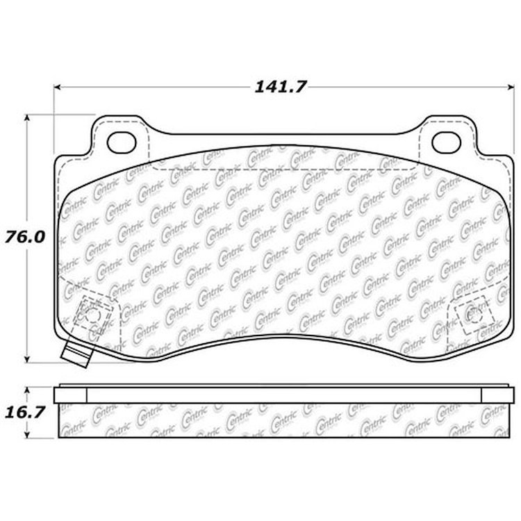 PosiQuiet Ceramic Pads 2006-2011 Chrysler Dodge Jeep 300 Challenger Charger Grand Cherokee Magnum