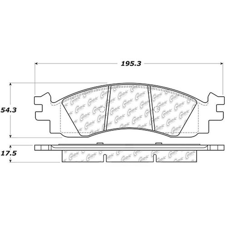 PosiQuiet Ceramic Pads 2006-2010 Ford Mercury Explorer Explorer Sport Trac Mountaineer