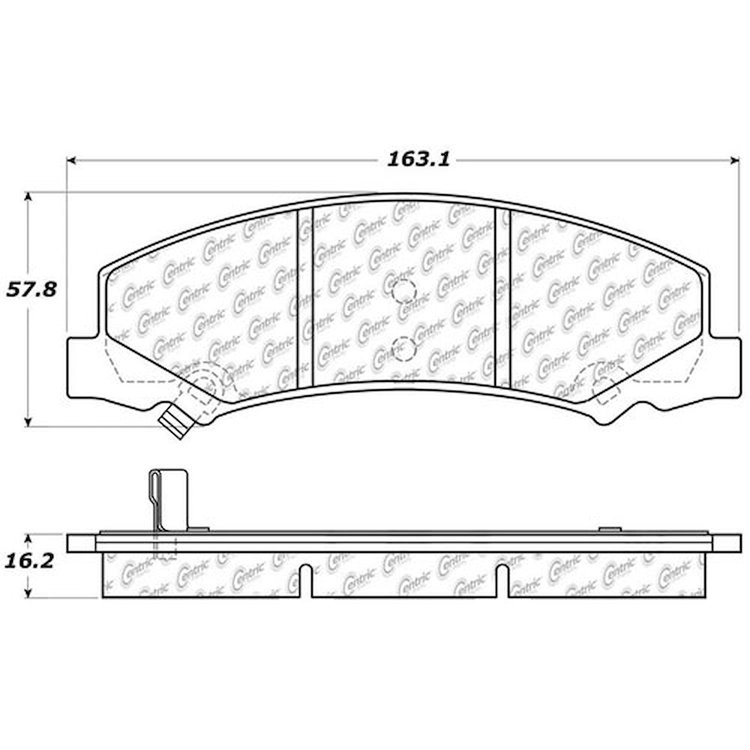 PosiQuiet Ceramic Pads 2006-2016 Buick Cadillac Chevrolet Allure DTS Impala Impala Limited LaCrosse Lucerne Monte Carlo