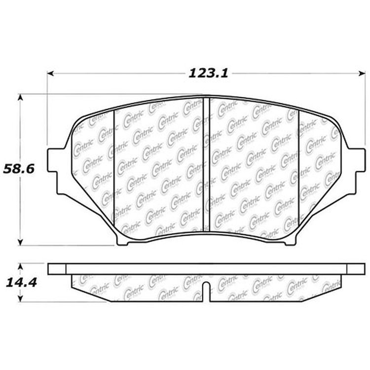 PosiQuiet Ceramic Pads 2006-2015 Mazda MX-5 Miata