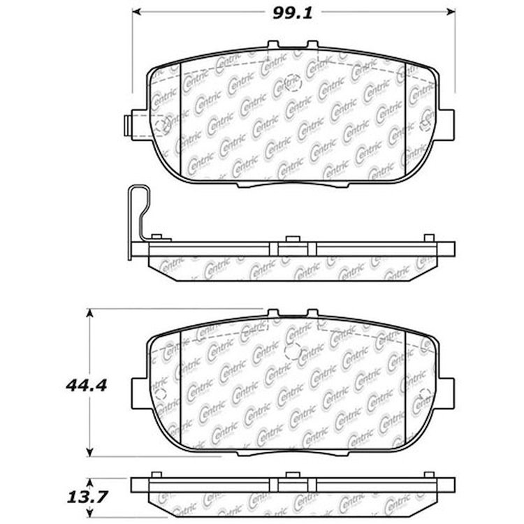 PosiQuiet Ceramic Pads 2006-2016 Mazda MX-5 Miata