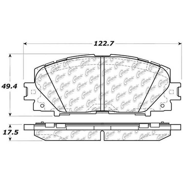 PosiQuiet Ceramic Pads 2006-2015 Toyota Yaris
