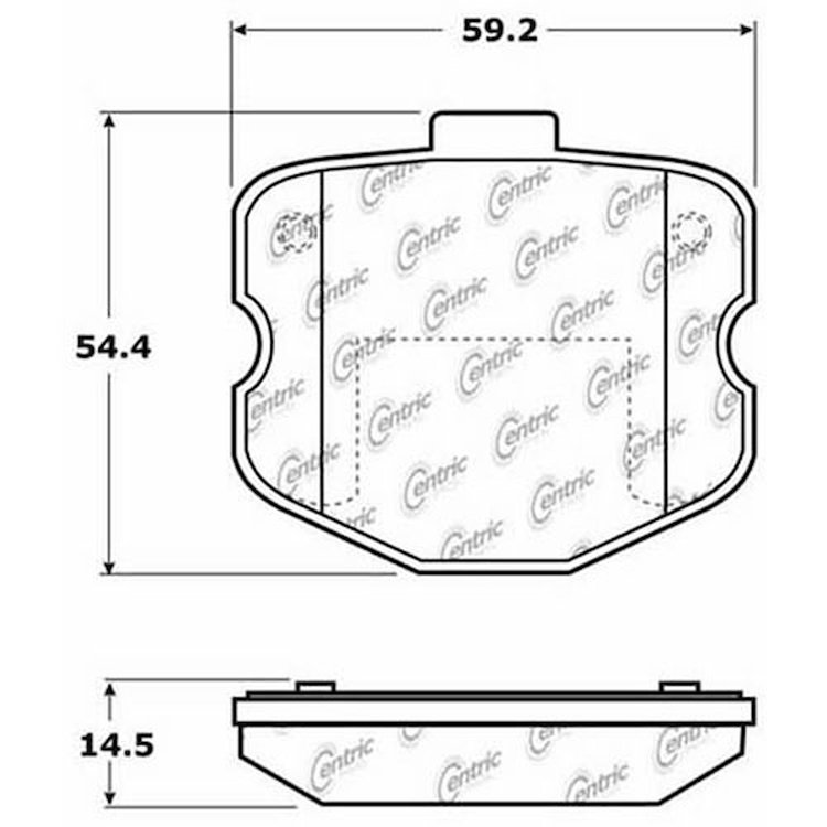 PosiQuiet Ceramic Pads 2006-2013 Chevrolet Corvette