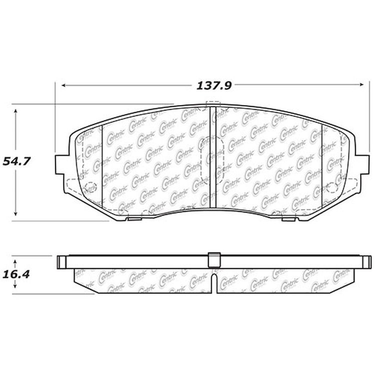 PosiQuiet Ceramic Pads 2006-2013 Suzuki Grand Vitara