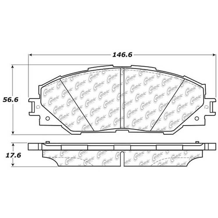 PosiQuiet Ceramic Pads 2006-2016 Pontiac Scion Toyota iM Matrix Mirai RAV4 tC Vibe