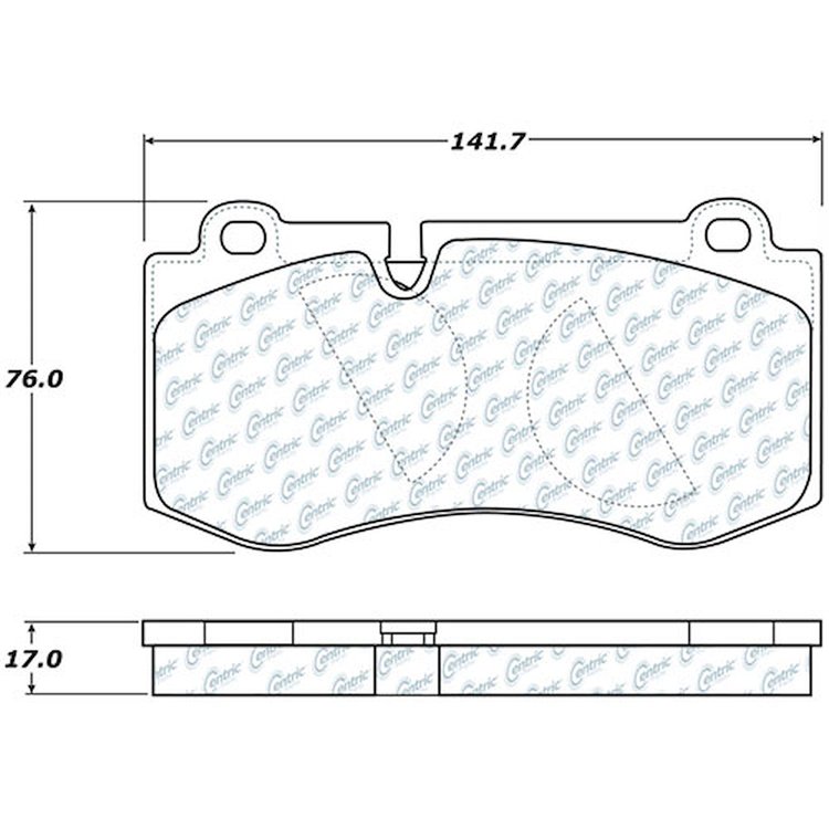 PosiQuiet Ceramic Pads 2007-2014 Mercedes-Benz CL550 CL600 S350 S400 S450 S550 S600 SL550