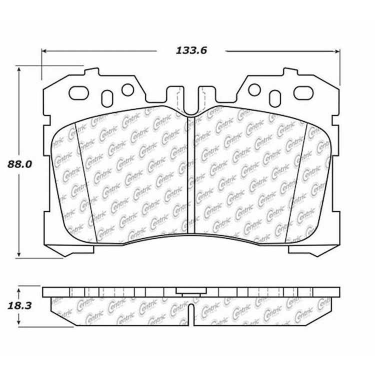 PosiQuiet Ceramic Pads 2007-2015 Lexus LS460 LS600h