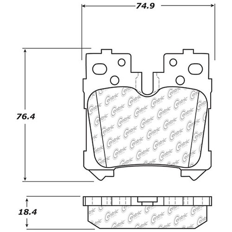 PosiQuiet Ceramic Pads 2014-2014 Lexus LS460