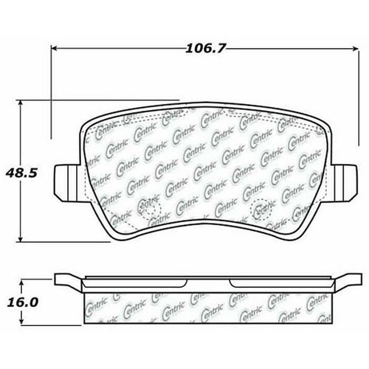 PosiQuiet Ceramic Pads 2012-2015 Land Rover LR2 Range Rover Evoque