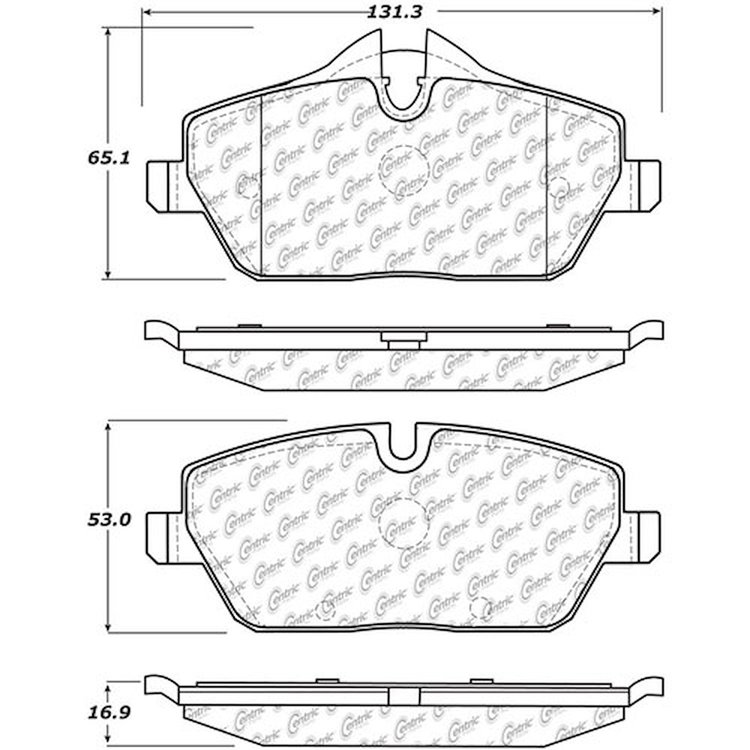 PosiQuiet Ceramic Pads 2007-2015 Mini Cooper