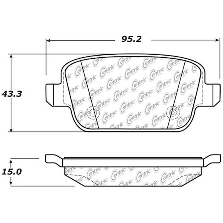 PosiQuiet Ceramic Pads 2007-2011 Ford Volvo Focus Europa S80