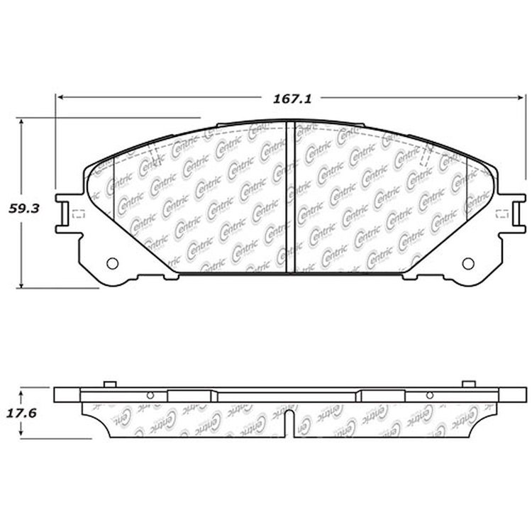 PosiQuiet Ceramic Pads 2008-2015 Lexus Toyota Highlander NX200t NX300h RX350 RX450h Sienna