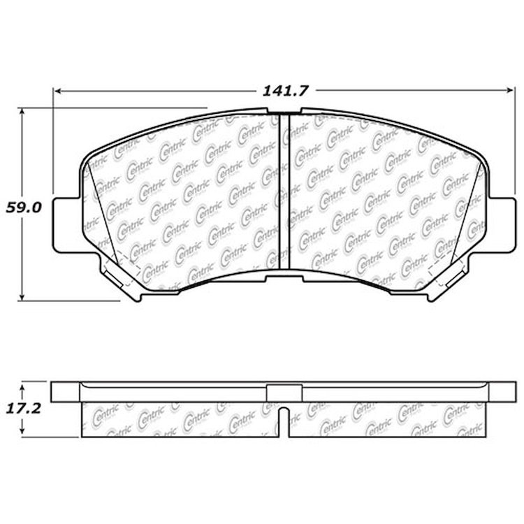 PosiQuiet Ceramic Pads 2007-2013 for Nissan Suzuki Kizashi Rogue fits Sentra X-Trail