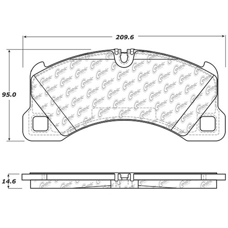 PosiQuiet Ceramic Pads 2008-2016 Porsche Volkswagen Cayenne Macan Panamera Touareg