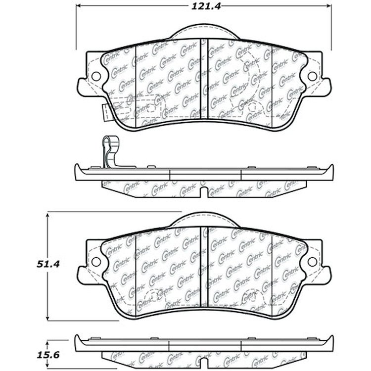PosiQuiet Ceramic Pads 2008-2016 Chevrolet Pontiac Caprice G8 SS