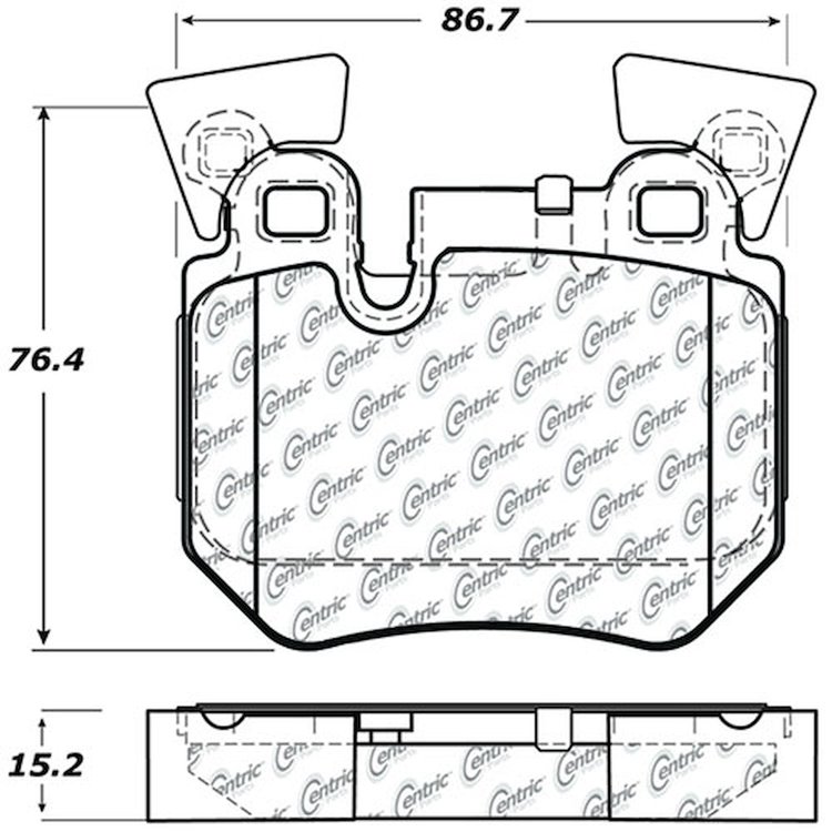PosiQuiet Ceramic Pads 2008-2013 BMW 135i 328i
