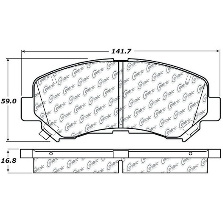 PosiQuiet Ceramic Pads 2009-2015 for Nissan Juke Maxima fits Sentra