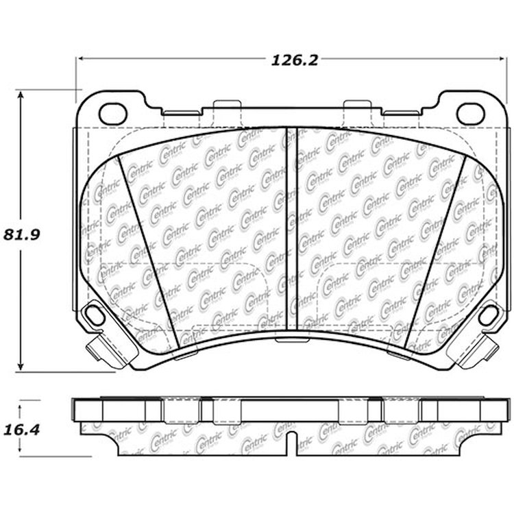 PosiQuiet Ceramic Pads 2009-2014 for Hyundai Equus Genesis