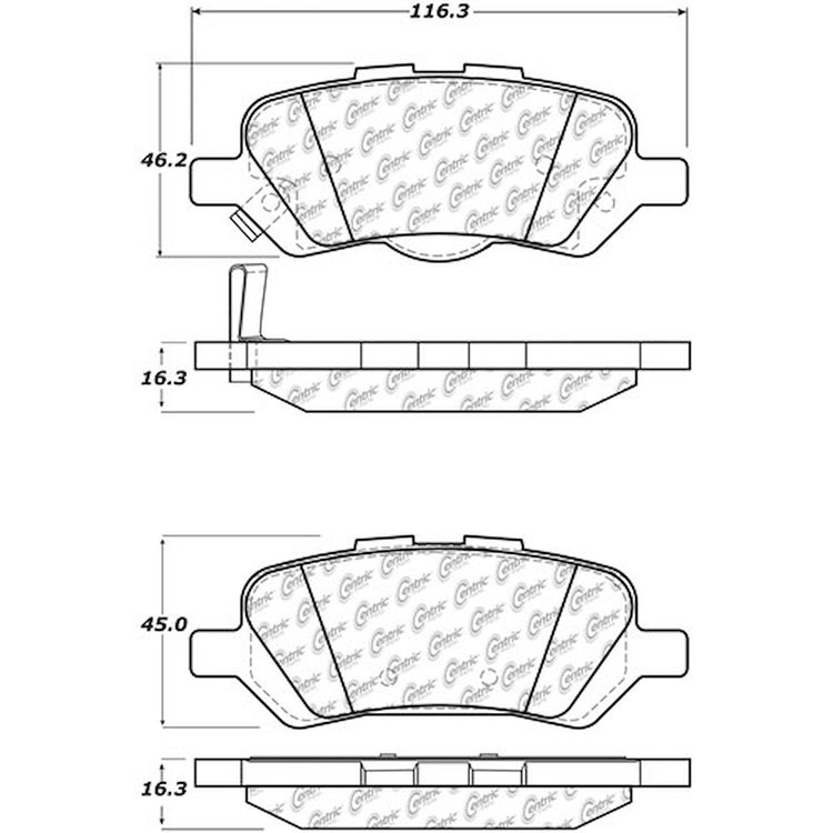 PosiQuiet Ceramic Pads 2009-2015 Toyota Venza