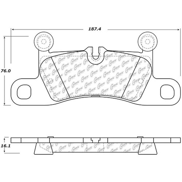 PosiQuiet Ceramic Pads 2011-2016 Porsche Cayenne