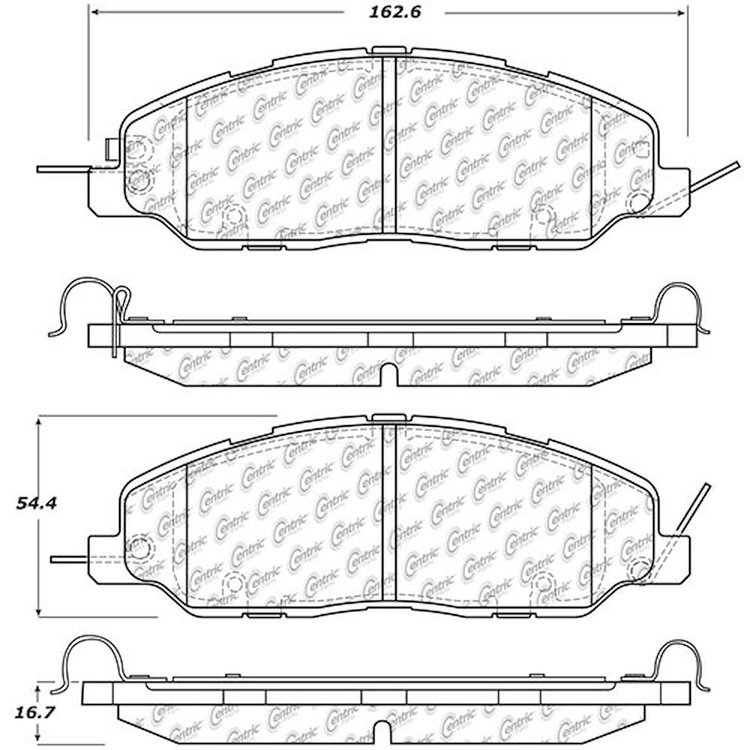 PosiQuiet Ceramic Pads 2011-2014 Ford Mustang