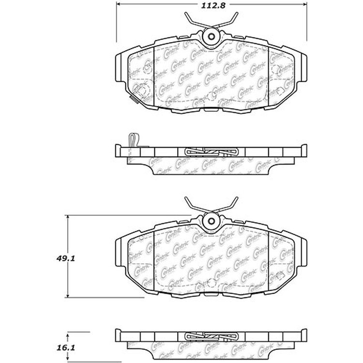 PosiQuiet Ceramic Pads 2011-2014 Ford Mustang