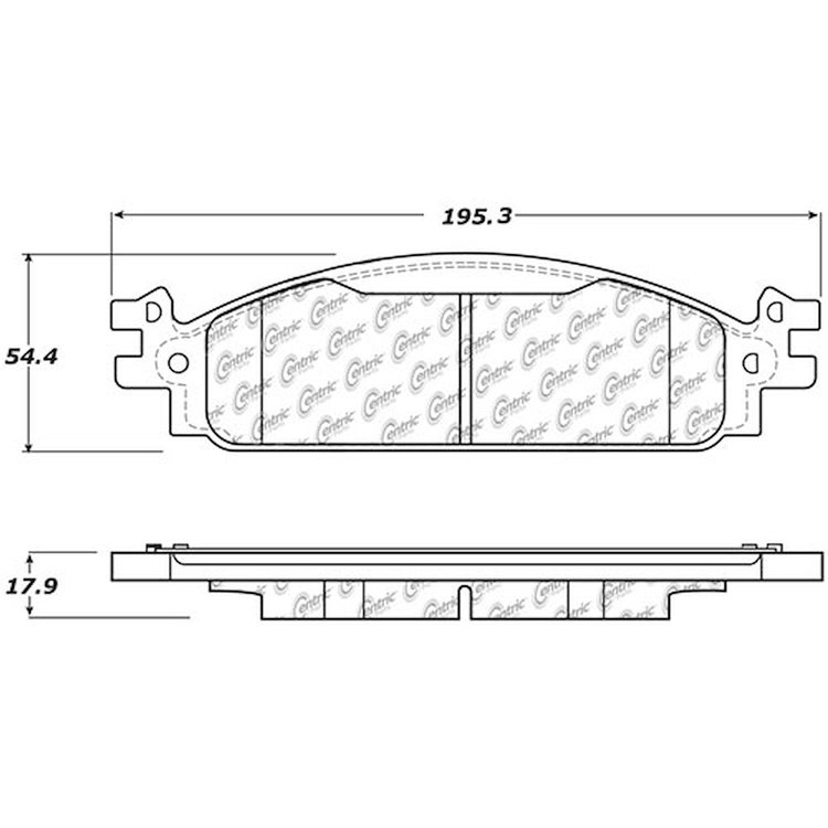 PosiQuiet Ceramic Pads 2011-2017 Ford Lincoln Explorer Flex MKS MKT Taurus