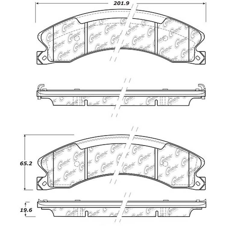 PosiQuiet Ceramic Pads 2012-2016 Cadillac Chevrolet GMC Nissan Escalade ESV NV1500 NV2500 NV3500 Sie