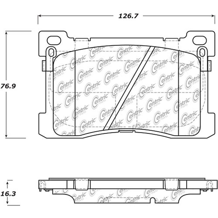 PosiQuiet Ceramic Pads 2012-2016 for Hyundai for Kia Equus K900