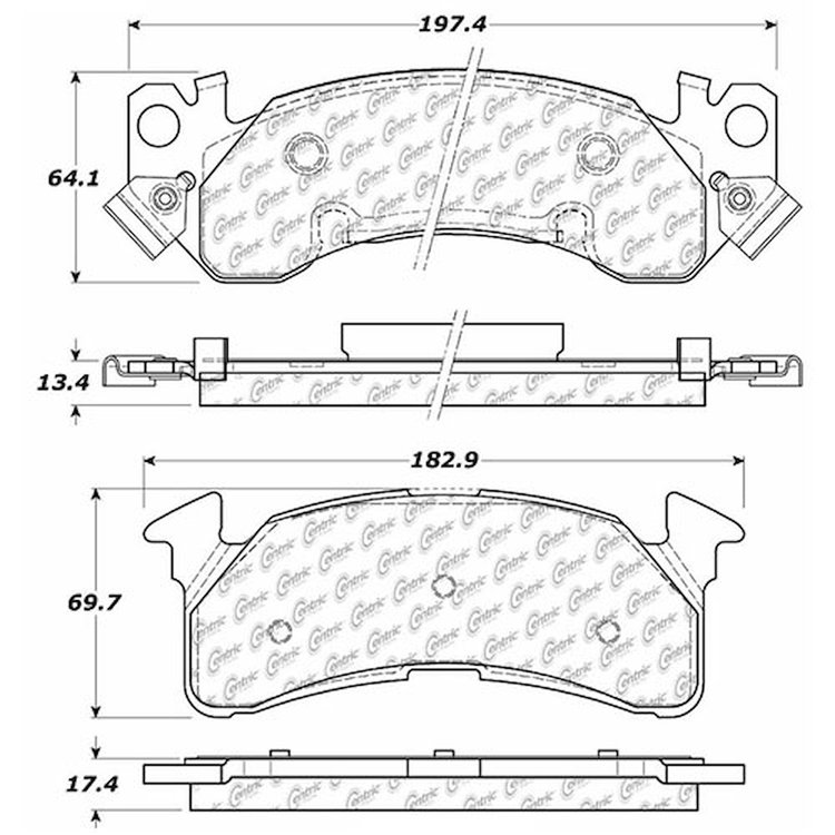 PosiQuiet Extended Wear 1979-1995 Chevrolet GMC C20 C20 Suburban C2500 C2500 Suburban C30 C3500 G30