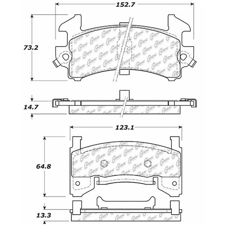 PosiQuiet Extended Wear 1978-2003 Buick Cadillac Chevrolet GMC Isuzu Oldsmobile Pontiac Acadian Blaz