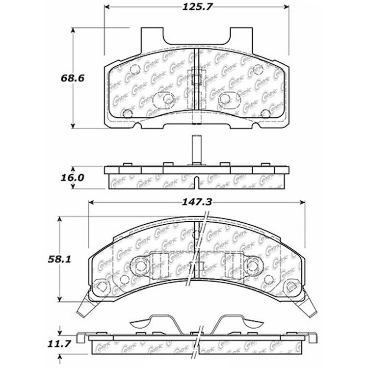 PosiQuiet Extended Wear 1990-1996 Buick Cadillac Chevrolet Oldsmobile Pontiac 6000 98 Bonneville Cel