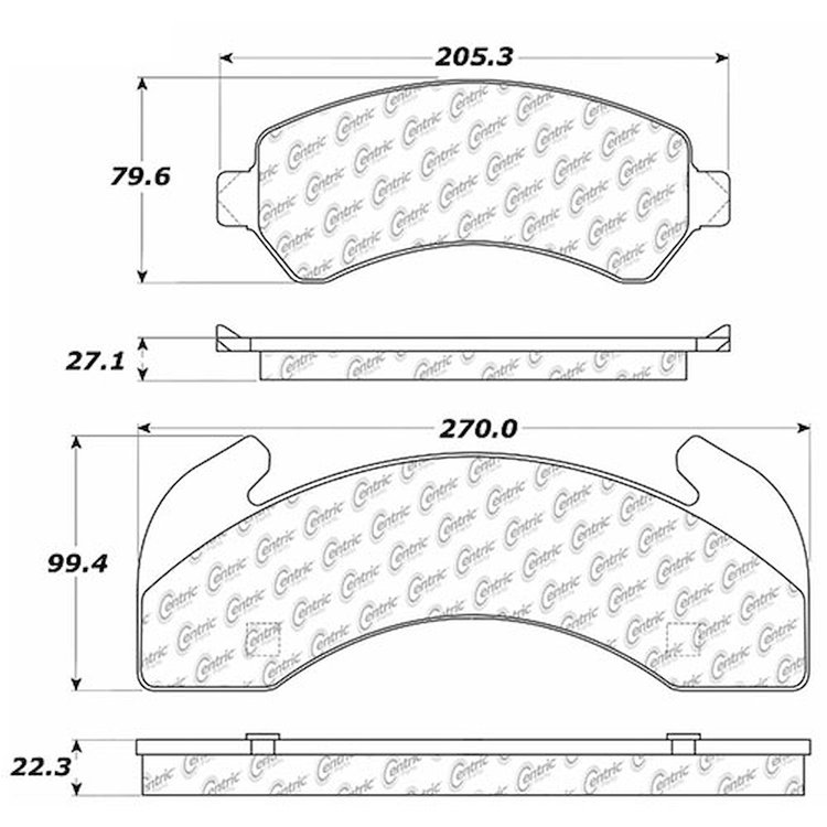 PosiQuiet Extended Wear 1979-2008 Bluebird Bus Chevrolet Freightliner GMC International Isuzu Mack S