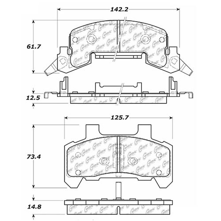 PosiQuiet Extended Wear 1980-1991 Buick Cadillac Chevrolet Oldsmobile Pontiac 6000 Beretta Calais Ca