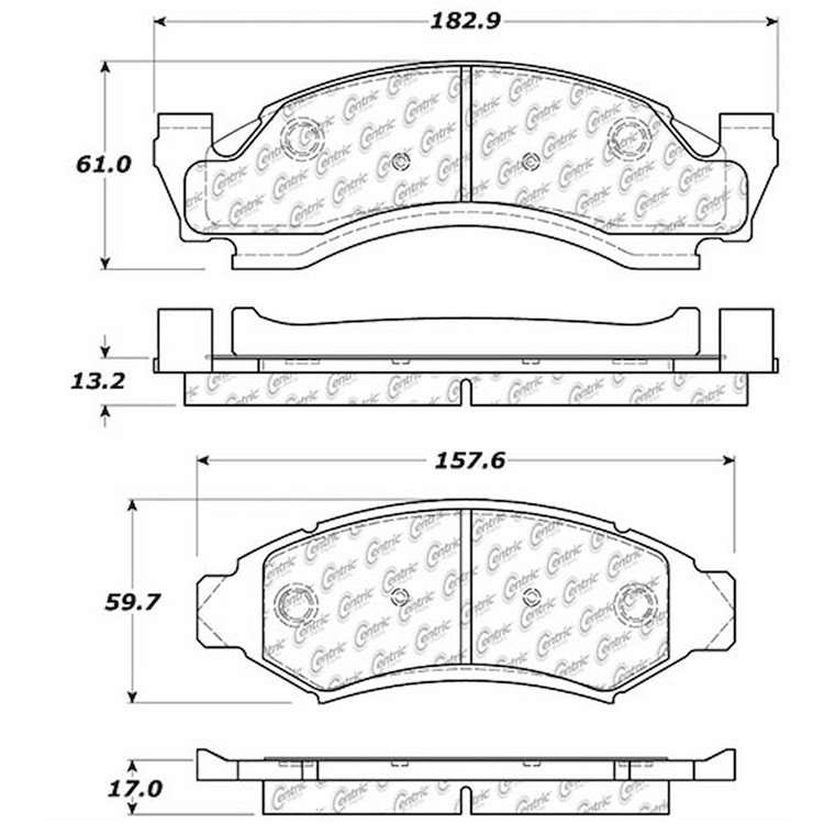 PosiQuiet Extended Wear 1986-1989 Ford Bronco E-150 Econoline E-150 Econoline Club Wagon F-150