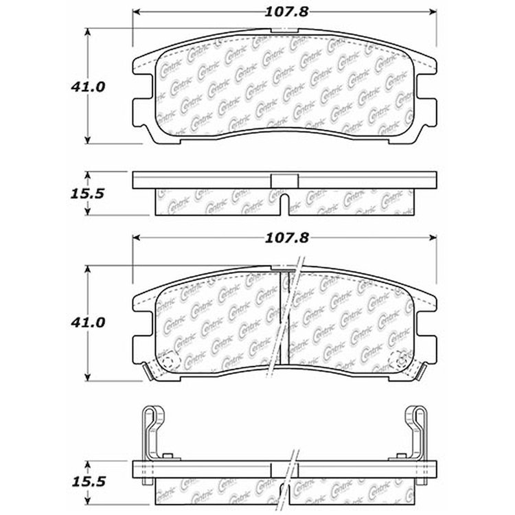 PosiQuiet Extended Wear 1990-2012 Chrysler Dodge Eagle Mitsubishi Plymouth 3000GT Avenger Colt Eclip