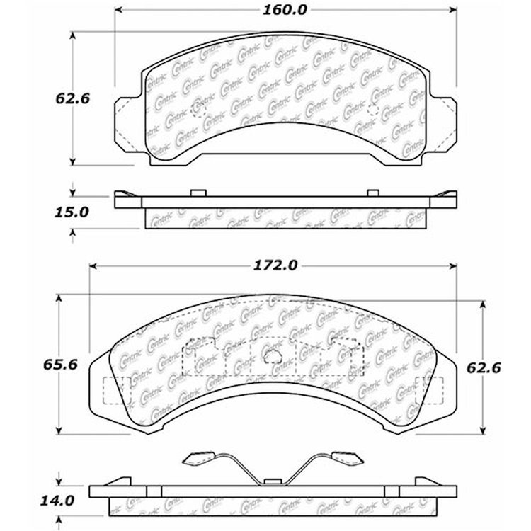 PosiQuiet Extended Wear 1983-1997 Ford Mazda Aerostar B2300 B3000 B4000 Bronco II Explorer Navajo Ranger