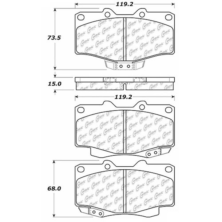 PosiQuiet Extended Wear 1988-1995 Toyota 4Runner Pickup